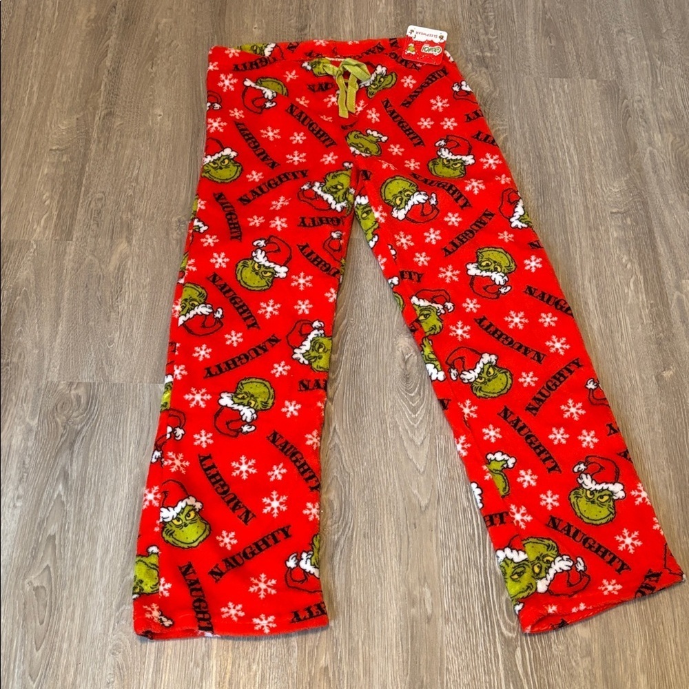 Dr. Seuss the Grinch Naughty fleece pj pants